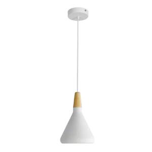 plafonnier suspension luminaire métal blanc 18x27 cm