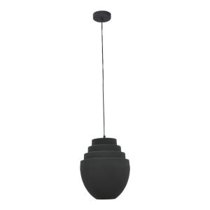plafonnier suspension luminaire métal noir 30x122cm