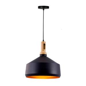 plafonnier suspension luminaire métal noir 35x22 cm