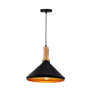 plafonnier suspension luminaire métal noir 35x24 cm