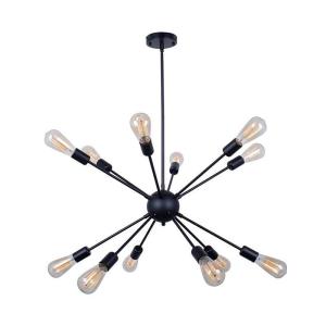 plafonnier suspension luminaire multi-lumières métal noir 5…