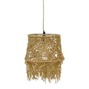 plafonnier suspension luminaire  papier tressé 25x95 cm