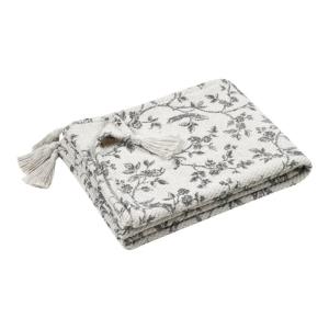 Plaid 125x150 cm à pompons