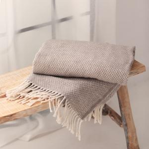 Plaid 70% Coton Marron 130x170 cm