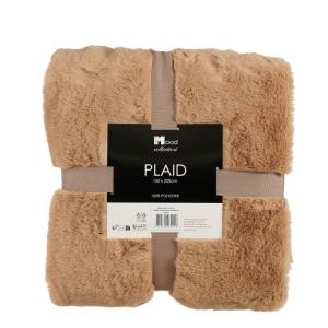 Plaid Beige Polyester H2xl150xL200cm