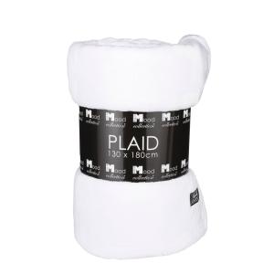 Plaid Blanc cassé Polyester H1xl130xL180cm