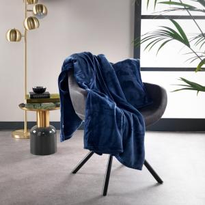 Plaid Bleu 150x200 cm Couleur unie
