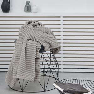 Plaid cotelé uni  150x200 cm Beige