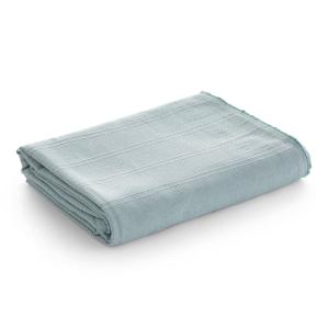 Plaid couvre-lit en coton doux couleur eau 180x280 cm