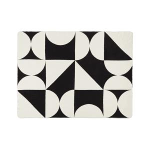 Plaid de coton, noir