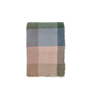 Plaid en coton 170 x 130 cm multicolore