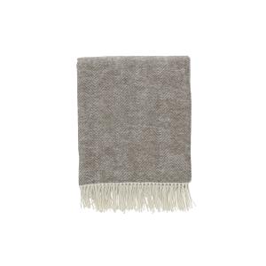 Plaid en coton 170 x 130 cm taupe