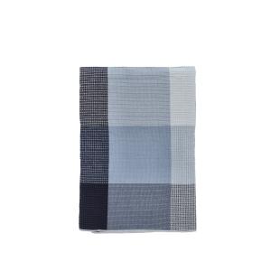 Plaid en coton 170 x 130cm bleu marine