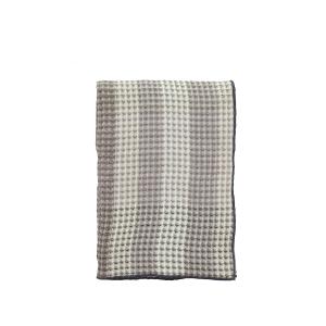 Plaid en coton 170 x 150 cm gris