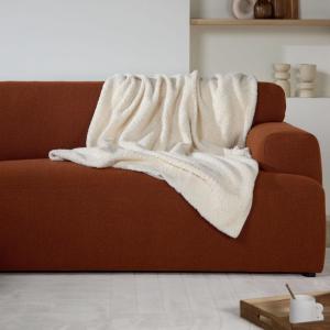 Plaid en gaze de coton bio ecru 130 x 150 cm