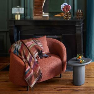 Plaid en Jacquard motif arlequin Multicolore