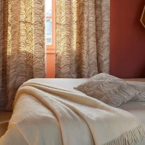 Plaid en Mohair et laine Blanc