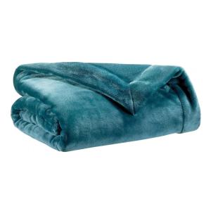 Plaid  en polyester paon 150 x 200 cm