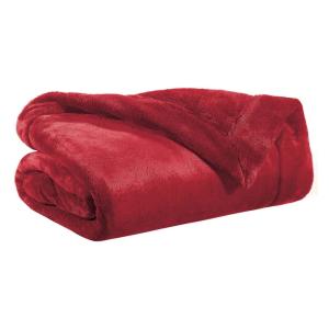 Plaid  en polyester rubis 150 x 200 cm