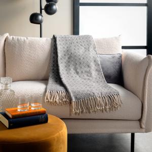 Plaid gris 140x180 cm