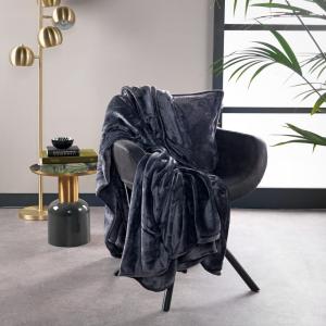Plaid Gris 150x200 cm Couleur unie
