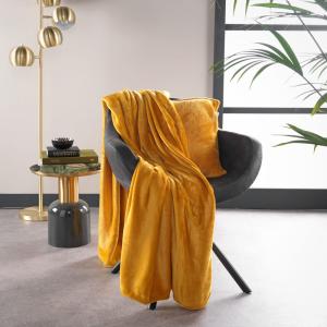 Plaid Jaune 150x200 cm Couleur unie