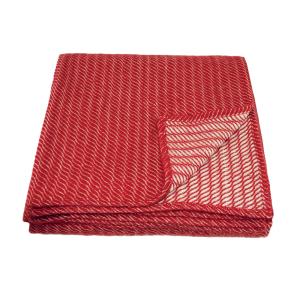 Plaid laine 100% rouge 120x180 cm