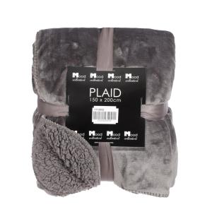 Plaid Mardy Antraciet Polyester H1.5