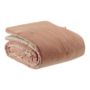 Plaid points noués  en coton epice 140 x 200 cm