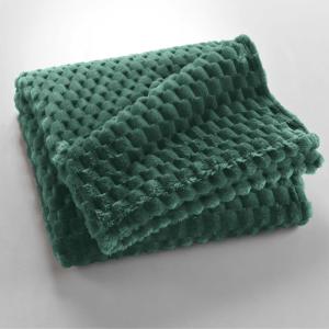 Plaid polaire cocooning 125x150 cèdre