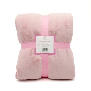 Plaid polaire Cozy rose 130x170cm