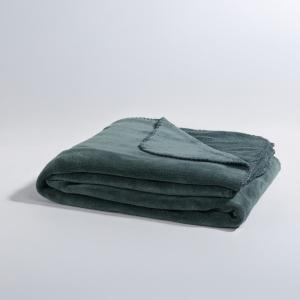 Plaid polaire en polyester recyclé vert 130x170