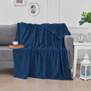 Plaid polaire extra doux et chaud  denim 150x180 cm