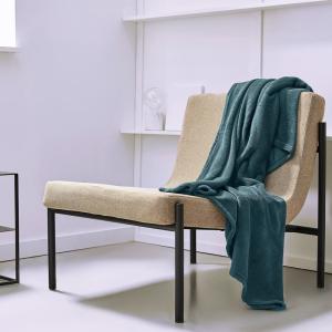 Plaid polaire uni  125x150 cm Bleu