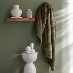 Plaid polaire uni  130x180cm Vert