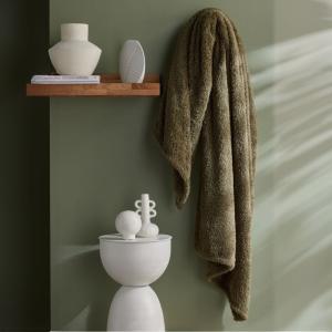 Plaid polaire uni  180x220cm Vert