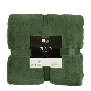 Plaid polaire vert foncé 200x150