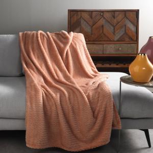 Plaid Rose 150x200 cm Couleur unie