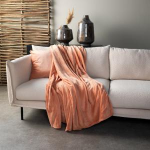 Plaid Rose 200x220 cm Couleur unie