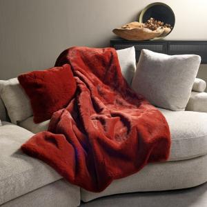 Plaid Rouge 140x180 cm Couleur unie