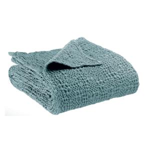 Plaid stonewashed  en coton alizee 140 x 200 cm