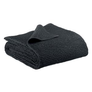 Plaid stonewashed  en coton caviar 140 x 200 cm