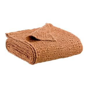 Plaid stonewashed  en coton epice 140 x 200 cm