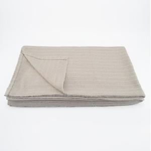 Plaid tissé etretat naturel 120x180 cm