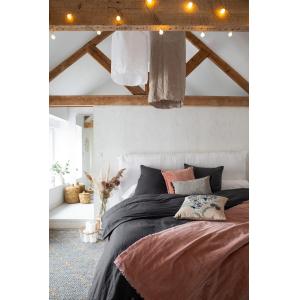 Plaid uni  en coton pink 135 x 200 cm