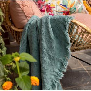 Plaid Vert 130x180 cm Couleur unie