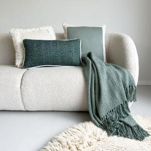Plaid vert sauge 125x150