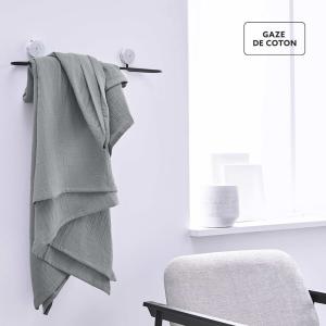 Plaid xl en gaze de coton gaze de coton/coton sable 200 x 1…