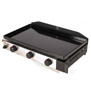 Plancha à gaz avec tableau de bord métal/inox noir 68.5x41x…