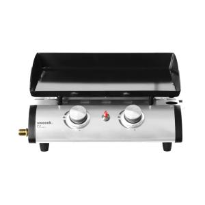 Plancha au gaz 2 brûleurs 5 kw cuisine extérieure